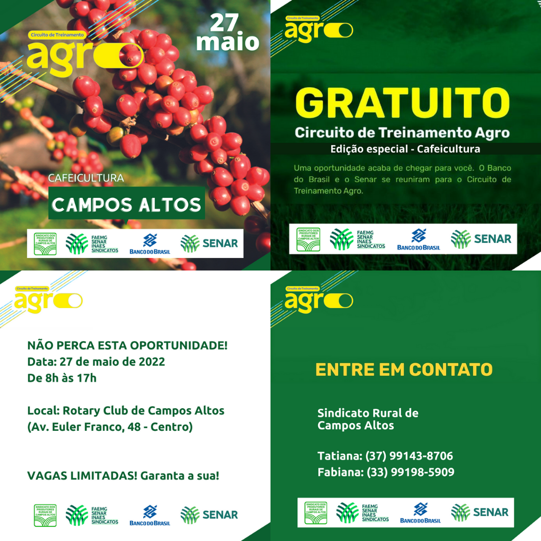 Campos Altos recebe Circuito de Treinamento Agro Sistema FAEMG